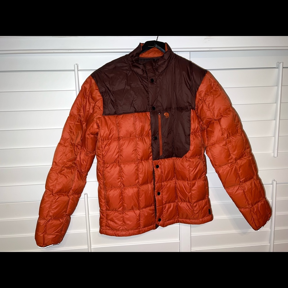 Mountain Hardwear Orange and Brown Puffer Jacket